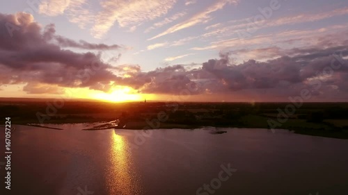 Wallpaper Mural Spectacular aerial shot over Chichester at dawn. Torontodigital.ca