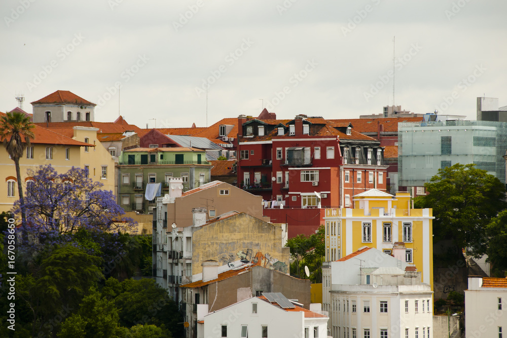 Colorful City Buildings - Lisbon - Portugal