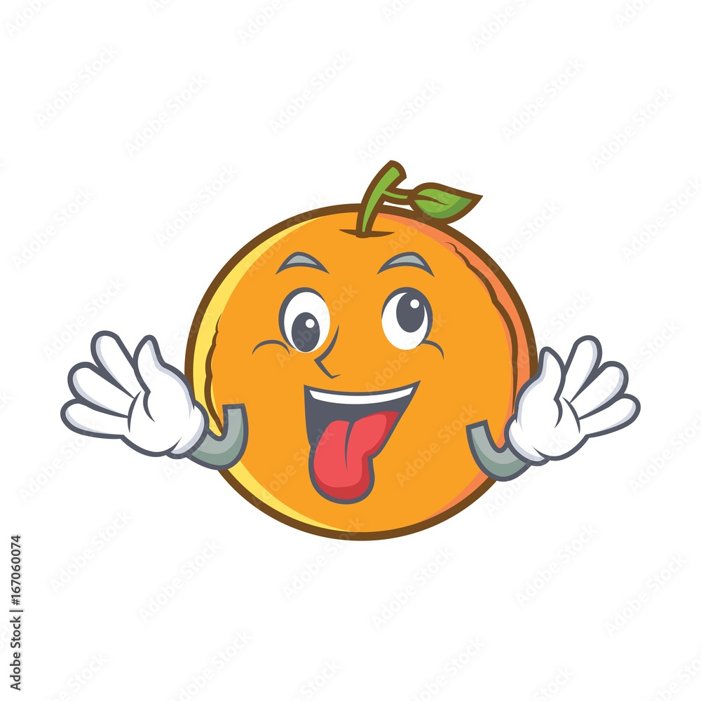 Crazy orange fruit cartoon character Stock Vector | Adobe Stock