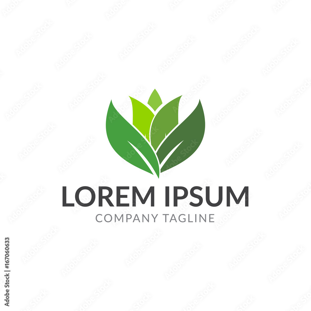 nature leaf lotus logo nature leaf lotus logo