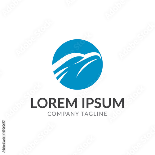 eagle abstract logo vector