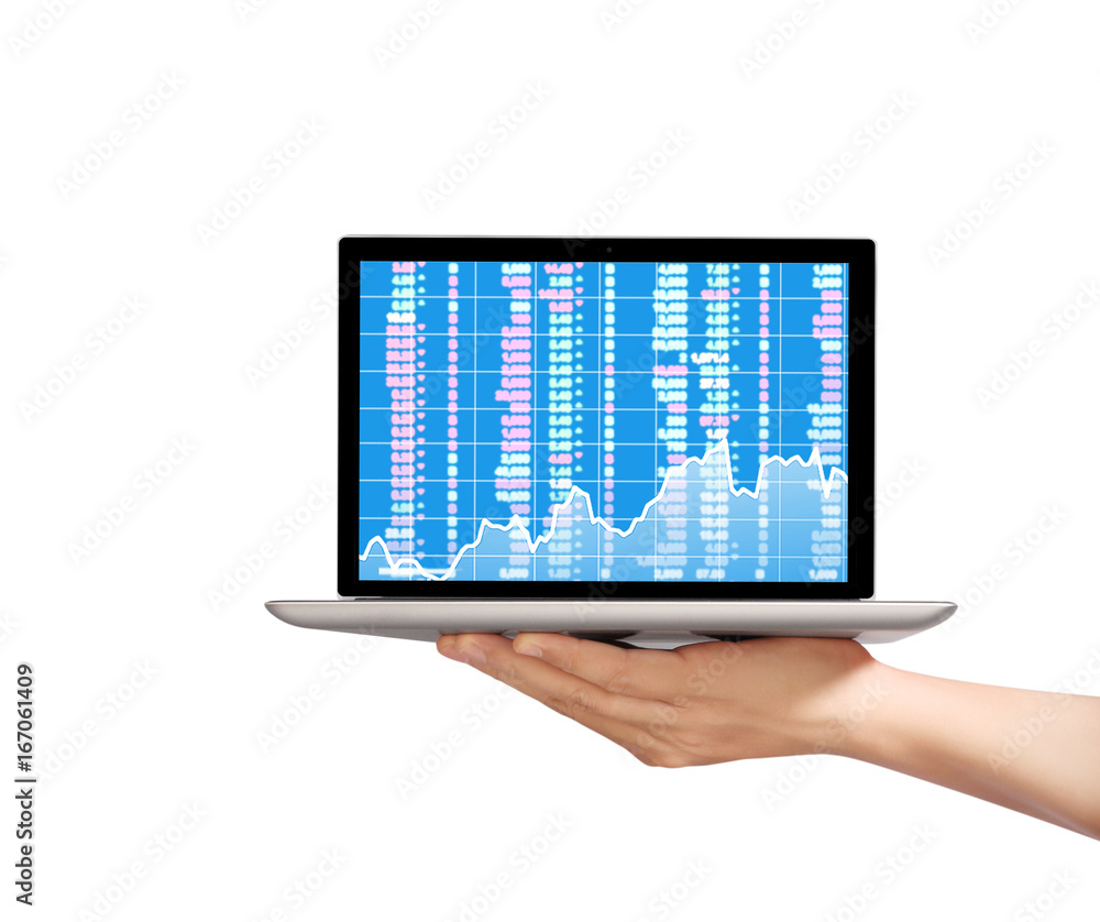male hand holding laptop male hand holding laptop