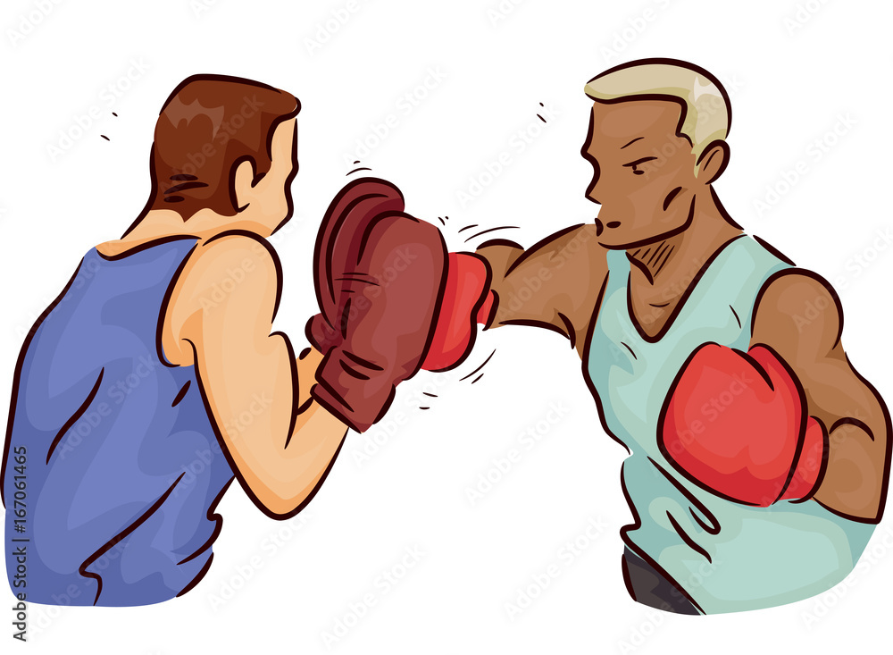 Man Trainer Boxing Practice
