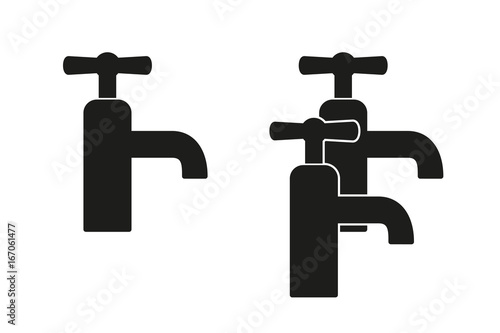 Faucet vector icon.