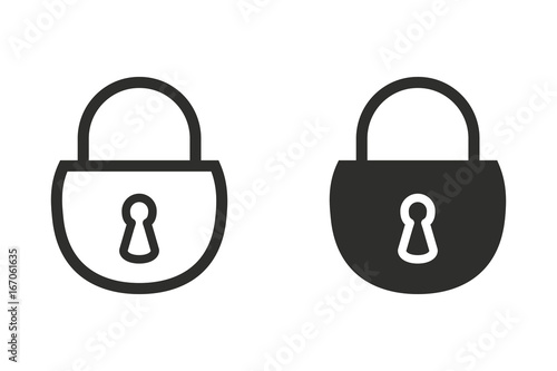 Lock vector icon.