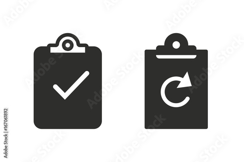 Clipboard vector icon.