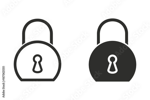 Lock vector icon.