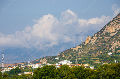 View of Lasithi Plateau on Crete island, Greece © dziewul