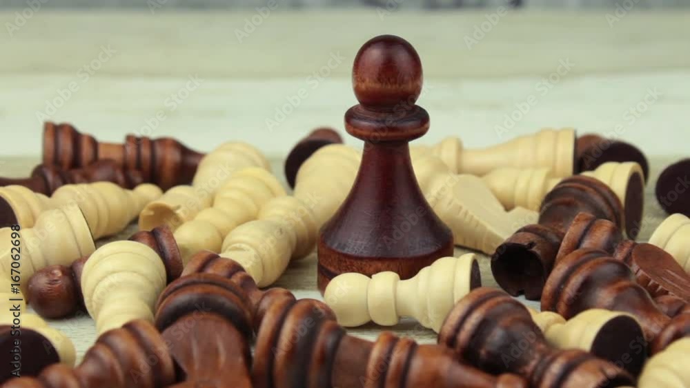 The big black pawn among small chess The big black pawn among small chess