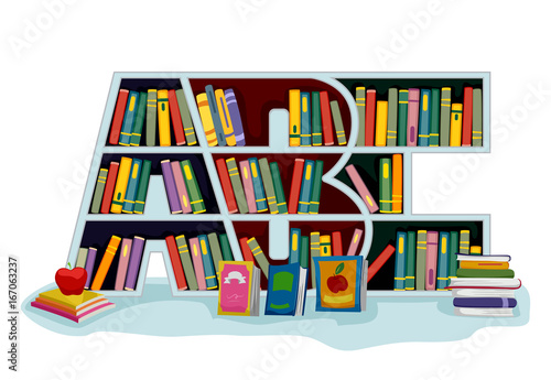 Library ABC Book Shelf