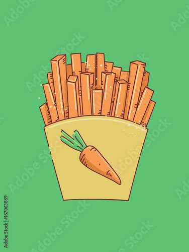 Carrot French Fries Bag