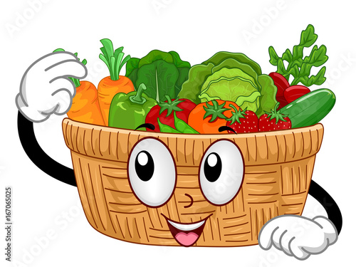 Mascot Basket Vegetables