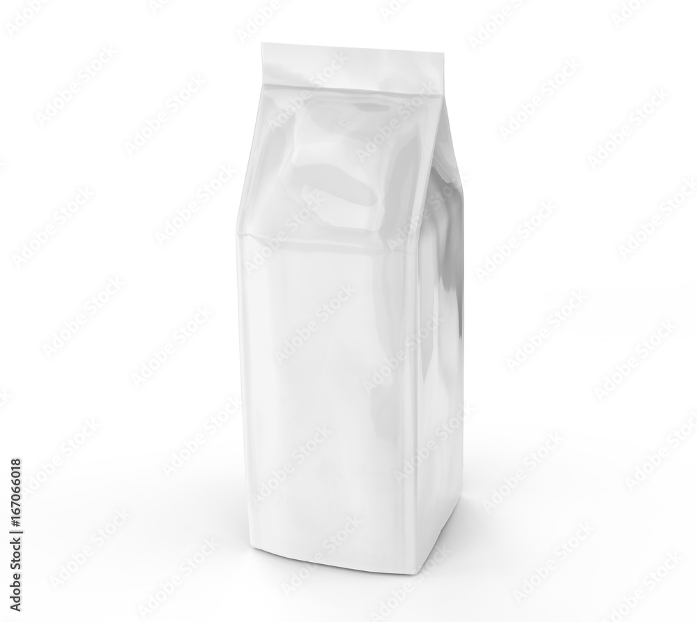 Pearl white coffee bean bag mockup Pearl white coffee bean bag mockup
