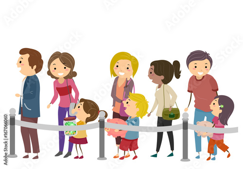 Stickman Family Kids Parent...