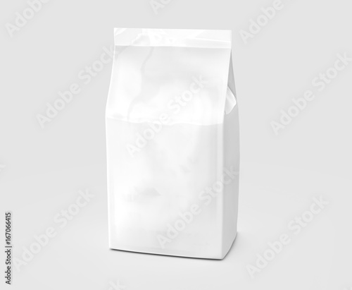 Pearl white coffee bean bag mockup