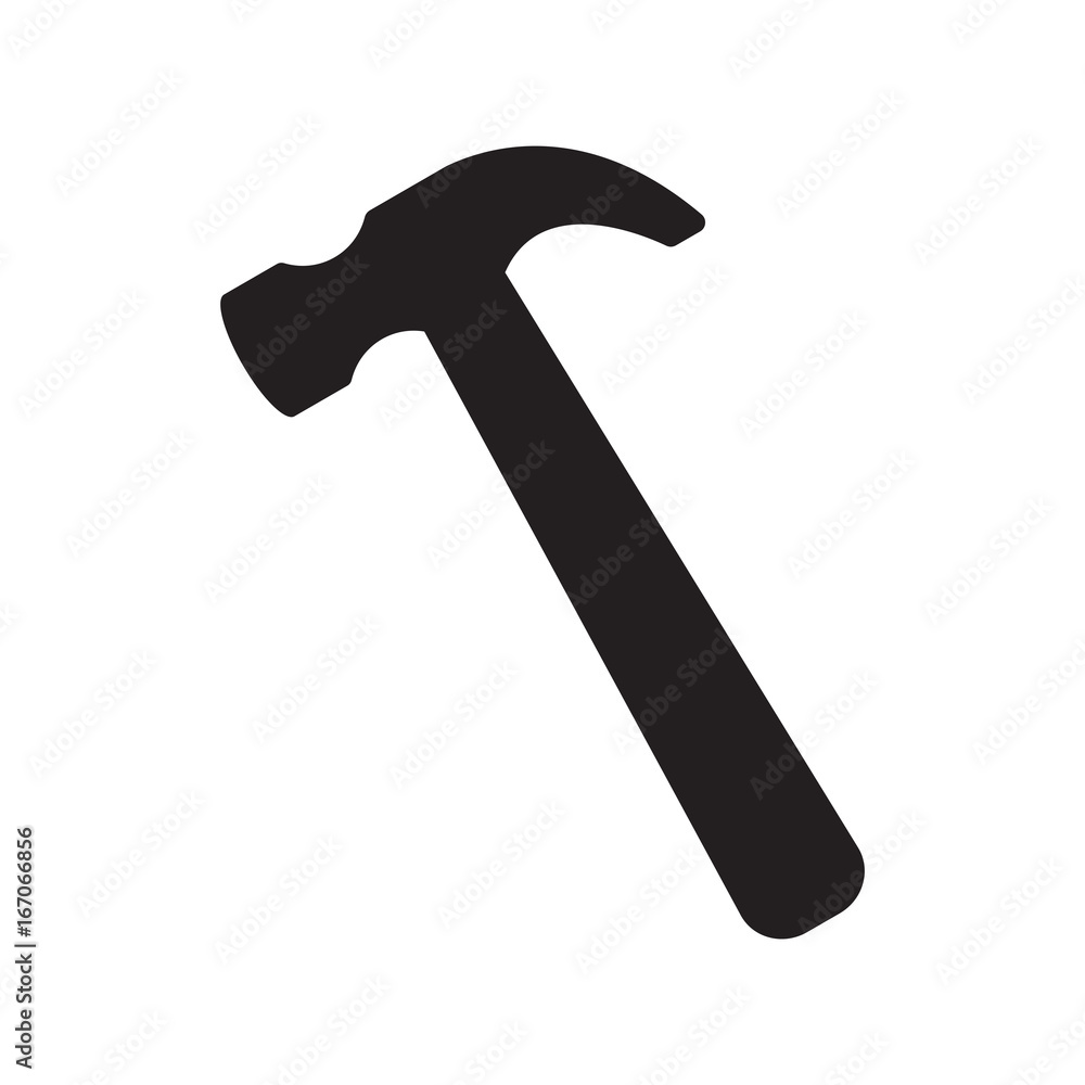 hammer icon isolated vector hammer icon isolated vector