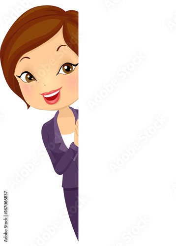 Girl Business Blank Board Peek