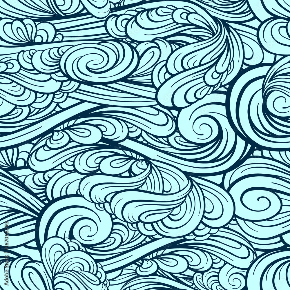 Graphic waves seamless pattern Graphic waves seamless pattern