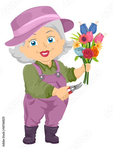 Senior Girl Flower Cuttings