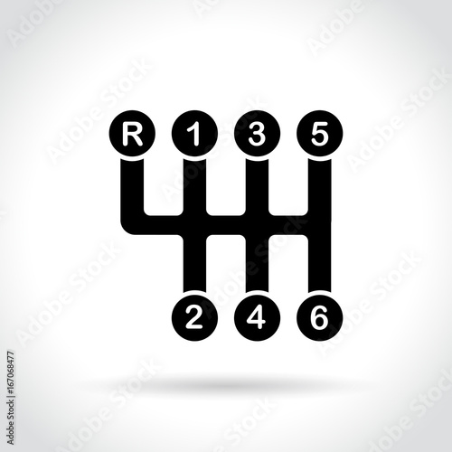 gear icon on white background