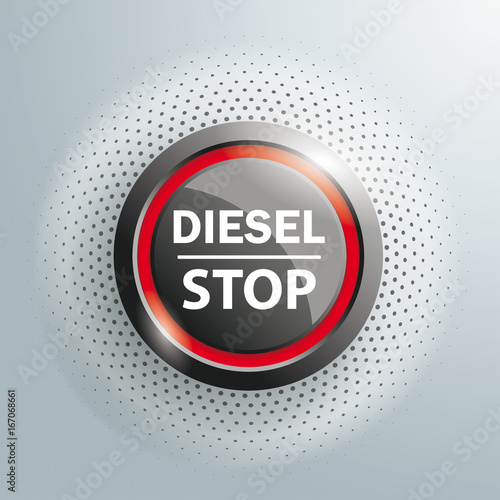 Button Diesel Stop Halftone