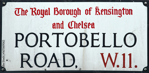 Photography portobello road london street sign detail