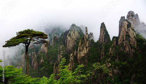 SanQing Mountain landscape, JiangXi, China photo