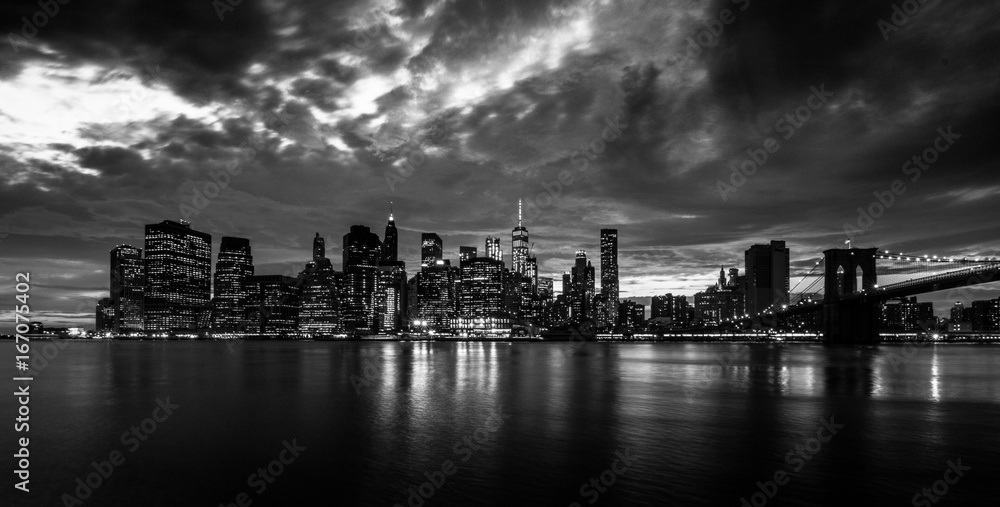 New York Skyline black and white