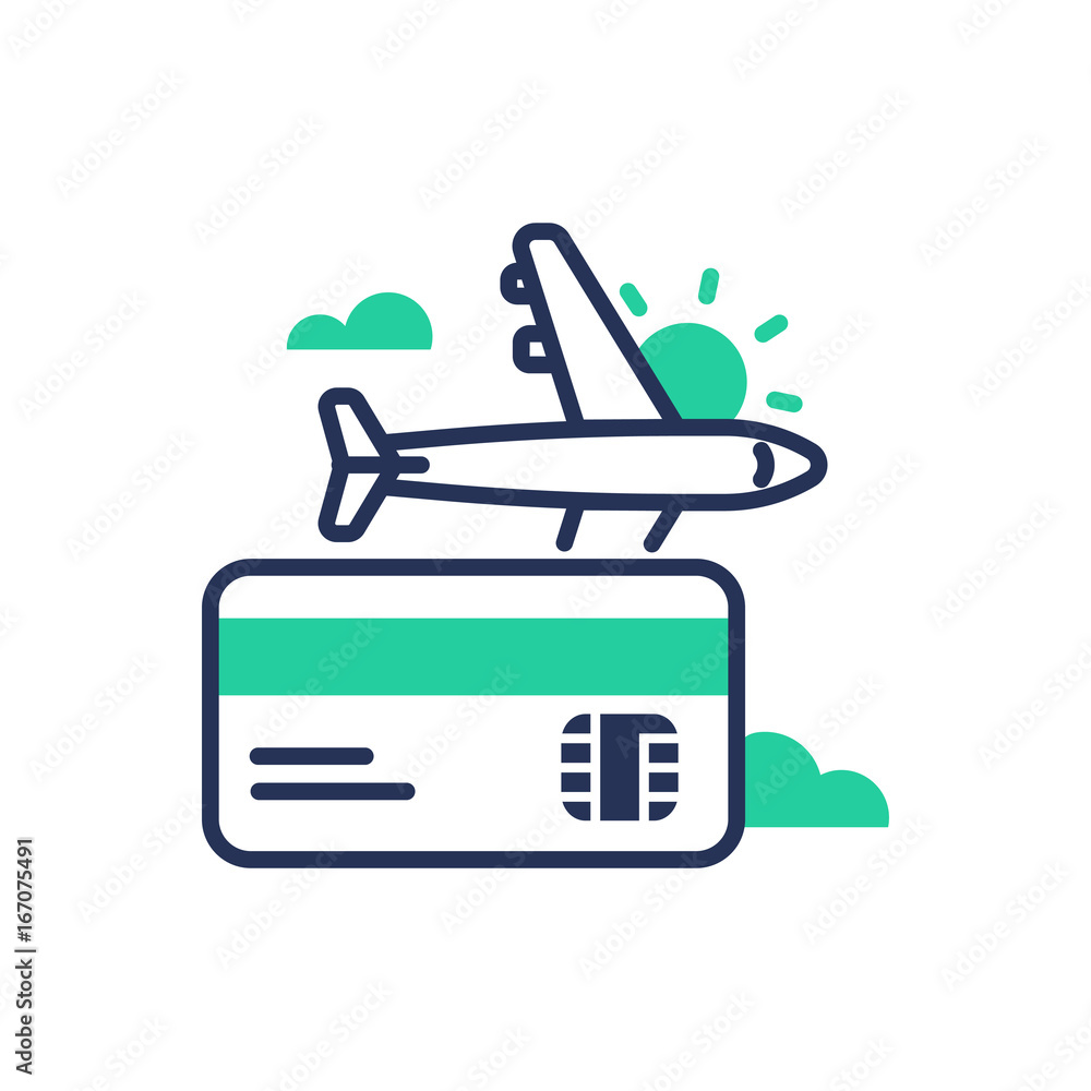 Obraz premium Travel - modern single vector line design icon.