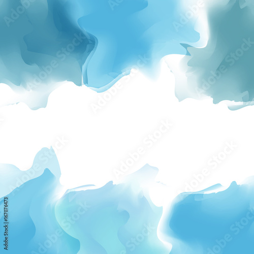 Multicolor watercolor background. Vector