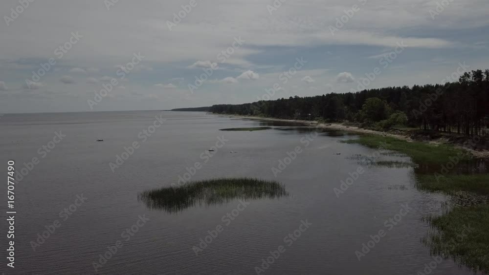 Engure Latvia Aerial view of countryside drone top view 4K UHD video Engure Latvia Aerial view of countryside drone top view 4K UHD video