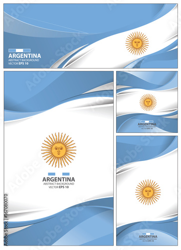 Abstract Argentina Flag Background