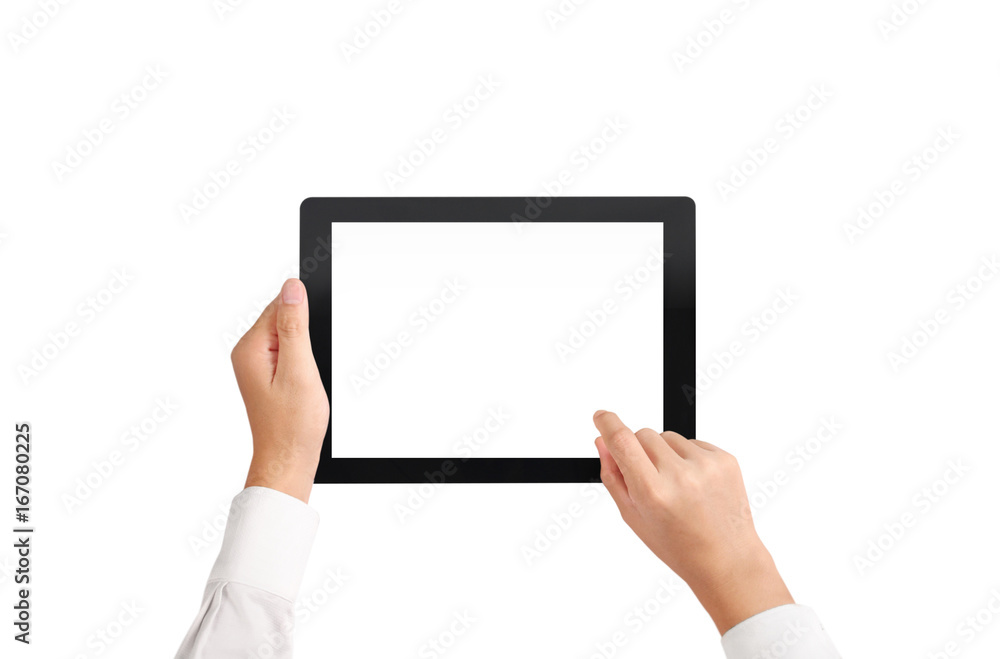 hands multitasking man using tablet hands multitasking man using tablet