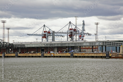 Port in Helsinki. Finland
