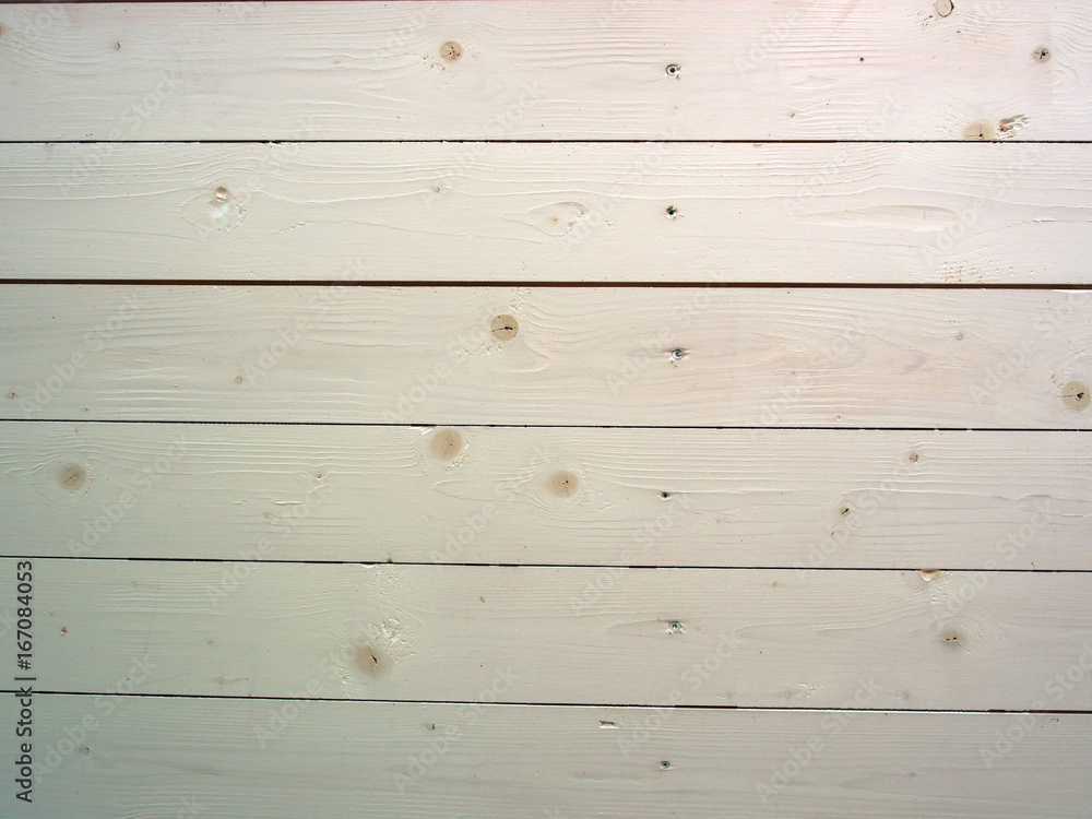 Naklejka premium Hintergrund, Textur: Helle Holzlatten, lasiert