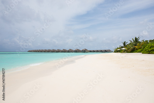 Fototapeta Naklejka Na Ścianę i Meble -  View of a tropical resort at day time.