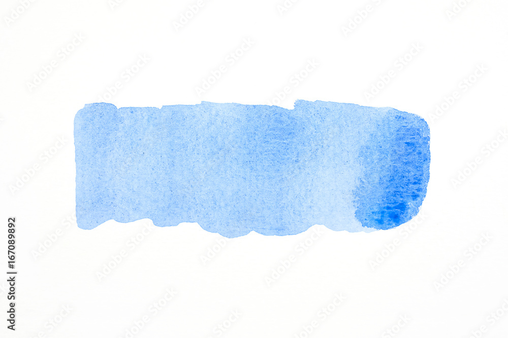 Obraz premium Abstract blue watercolor on paper texture