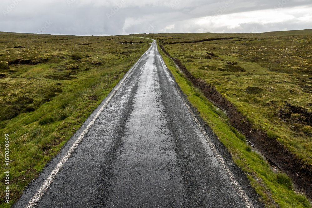 Fototapeta premium 最果てへ続く道 farthest path of the tundra area