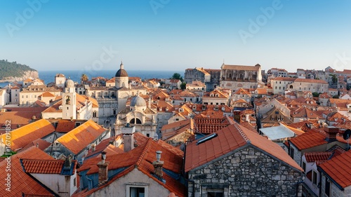 Beautiful view on Dubrovnik old town.