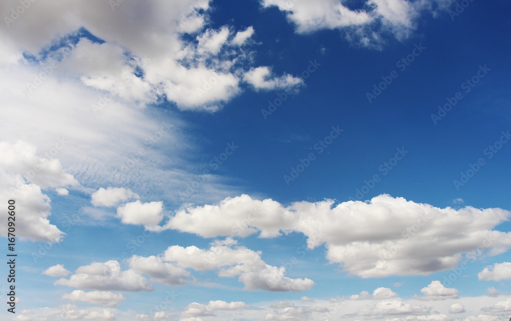 Obraz premium white cloud blue sky