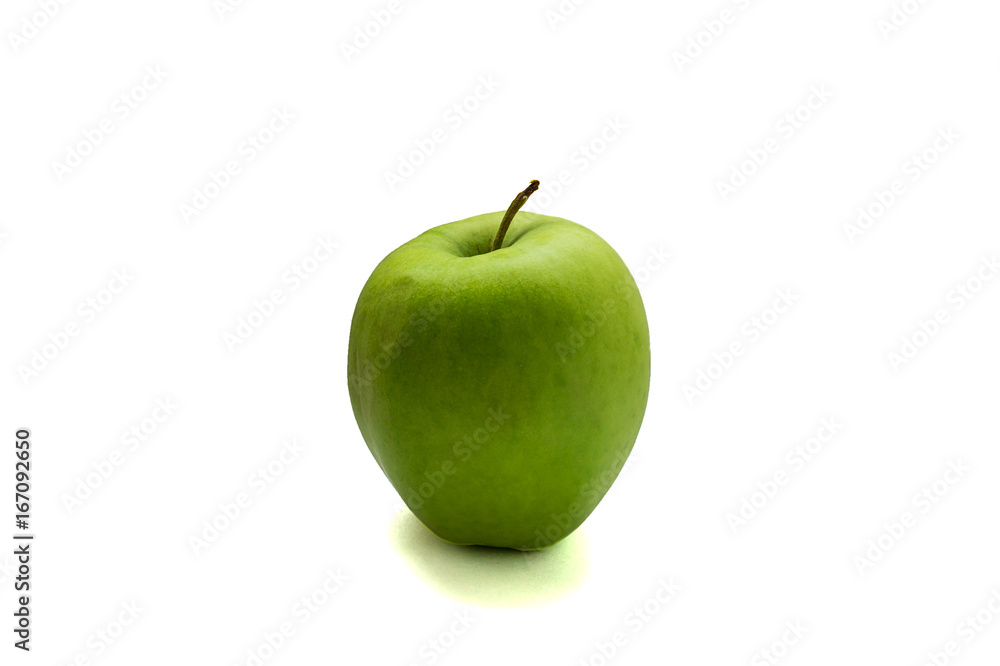 Apple on a white background Apple on a white background