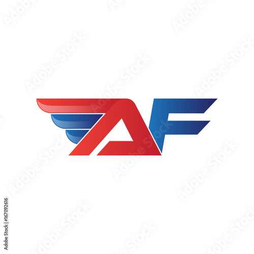 fast initial letter logo vector wing Free Download fast initial letter logo vector wing - GFXLoad