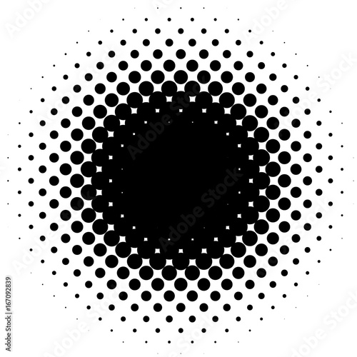 Halftone element, circular halftone pattern. Specks, halftone circle gradient