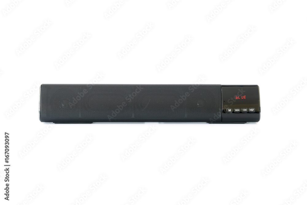 Wireless speakers isolated on white background, Technology and entertainment object. Wireless speakers isolated on white background, Technology and entertainment object.