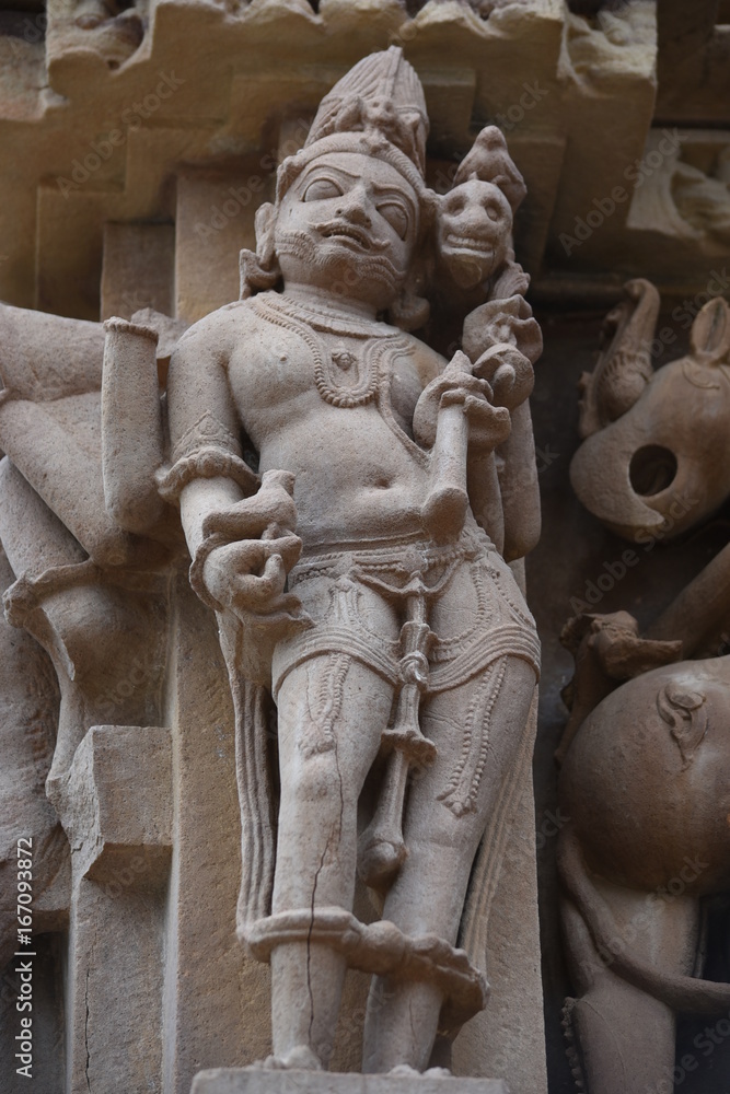 Fototapeta premium Scupture at Jagadamba temple Khajuraho 