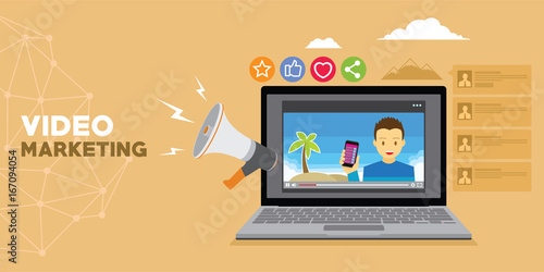 video marketing with vlog and advertising