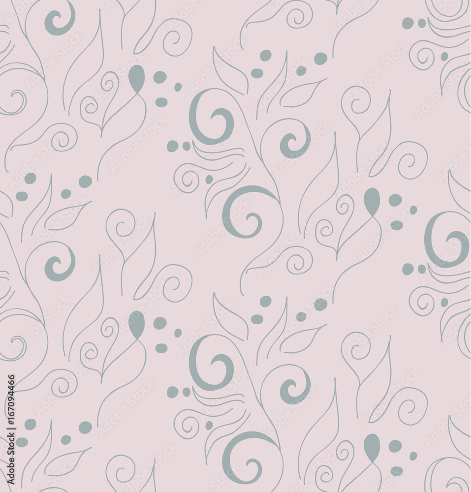 Vector, seamless background with a floral pattern