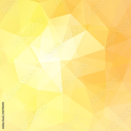 Fototapeta Naklejka Na Ścianę i Meble -  Polygonal vector background. Can be used in cover design, book design, website background. Vector illustration. Yellow, orange colors.
