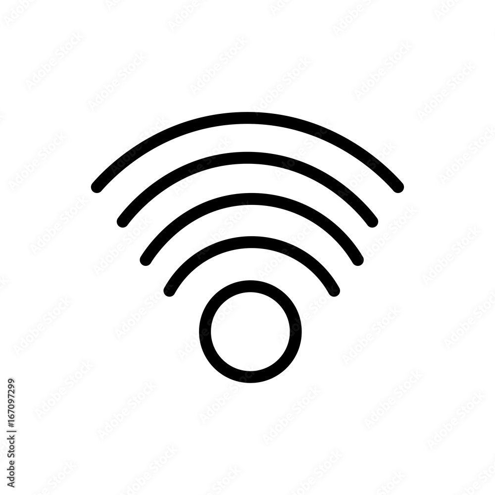 wifi stream line vector icon wifi stream line vector icon