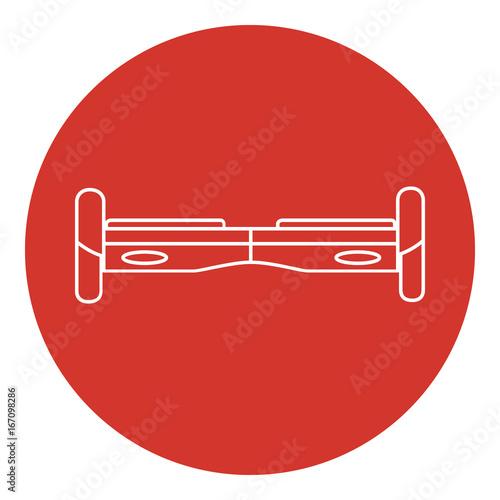 Line art style gyroscope icon
